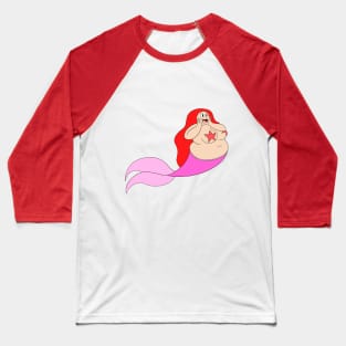 Fat Mermaid Baseball T-Shirt